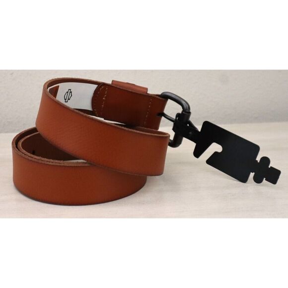 Harley-Davidson BMM040 Men's Sz L (38/40) Cognac Brown Genuine Leather Belt - Picture 3 of 9